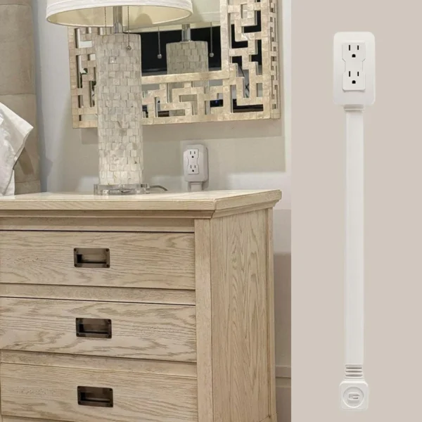 Power socket swivel extender