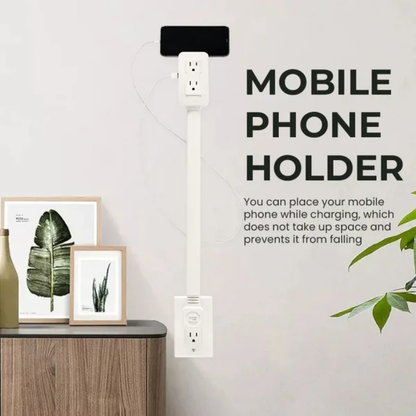 Power socket swivel extender