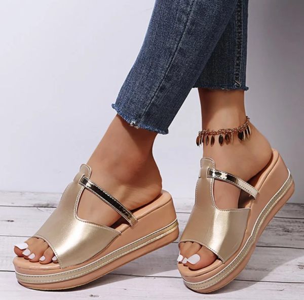 Women's Slip-on Casual Wedge Sandals