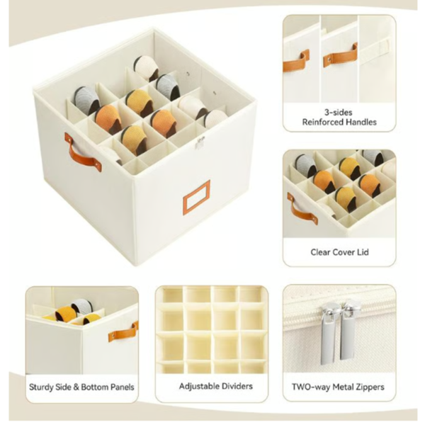 Fabric Shoe Organizer Storage Box